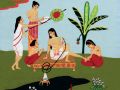 R 03 Radha et ses femmes au lac R 03 Radha et ses femmes au lac